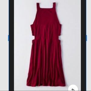 AE soft & sexy burgundy cut out dress